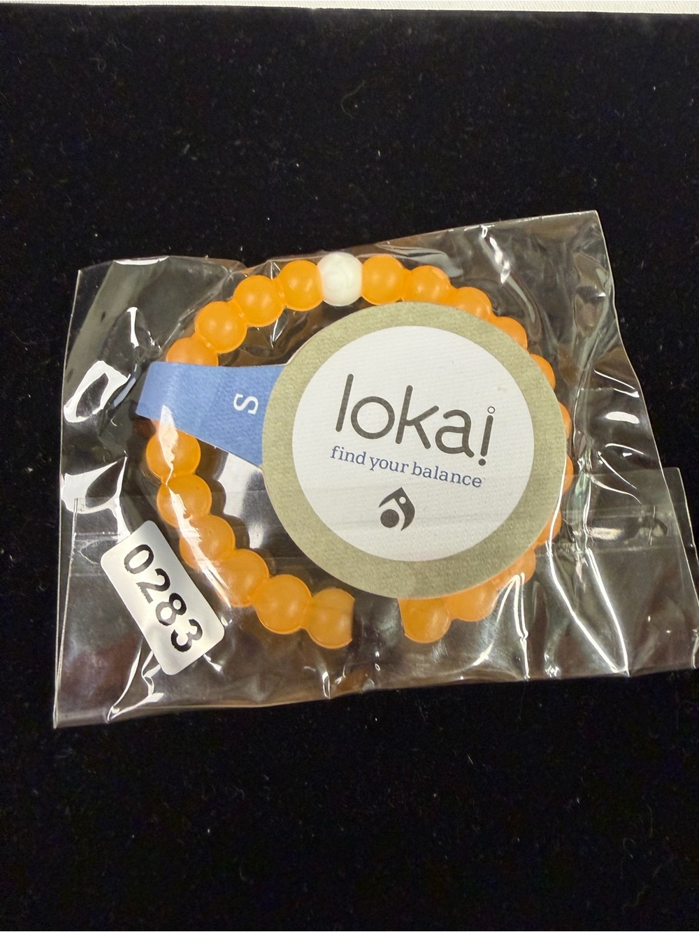 Lokai Kids Orange Beaded Bracelet with White Accent